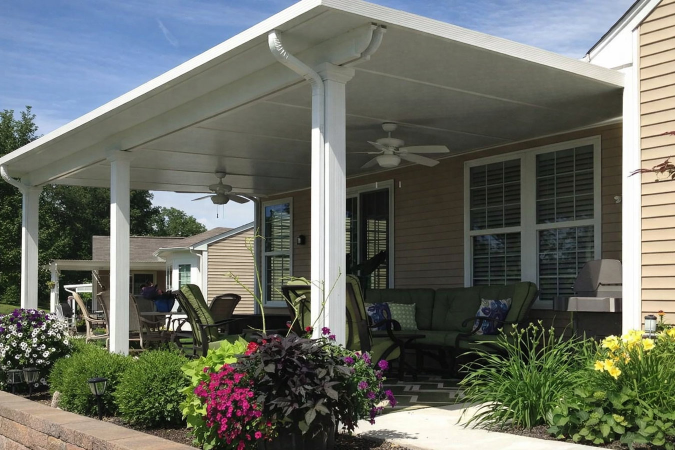 Patio cover installation